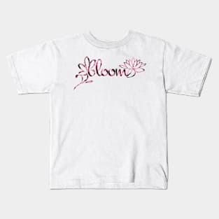 Bloom Logo Floral Kids T-Shirt